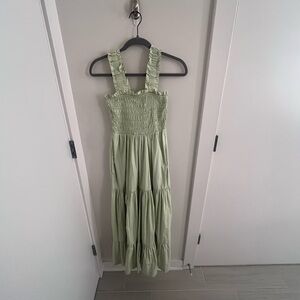 Abercrombie & Fitch Sage Green Maxi Dress